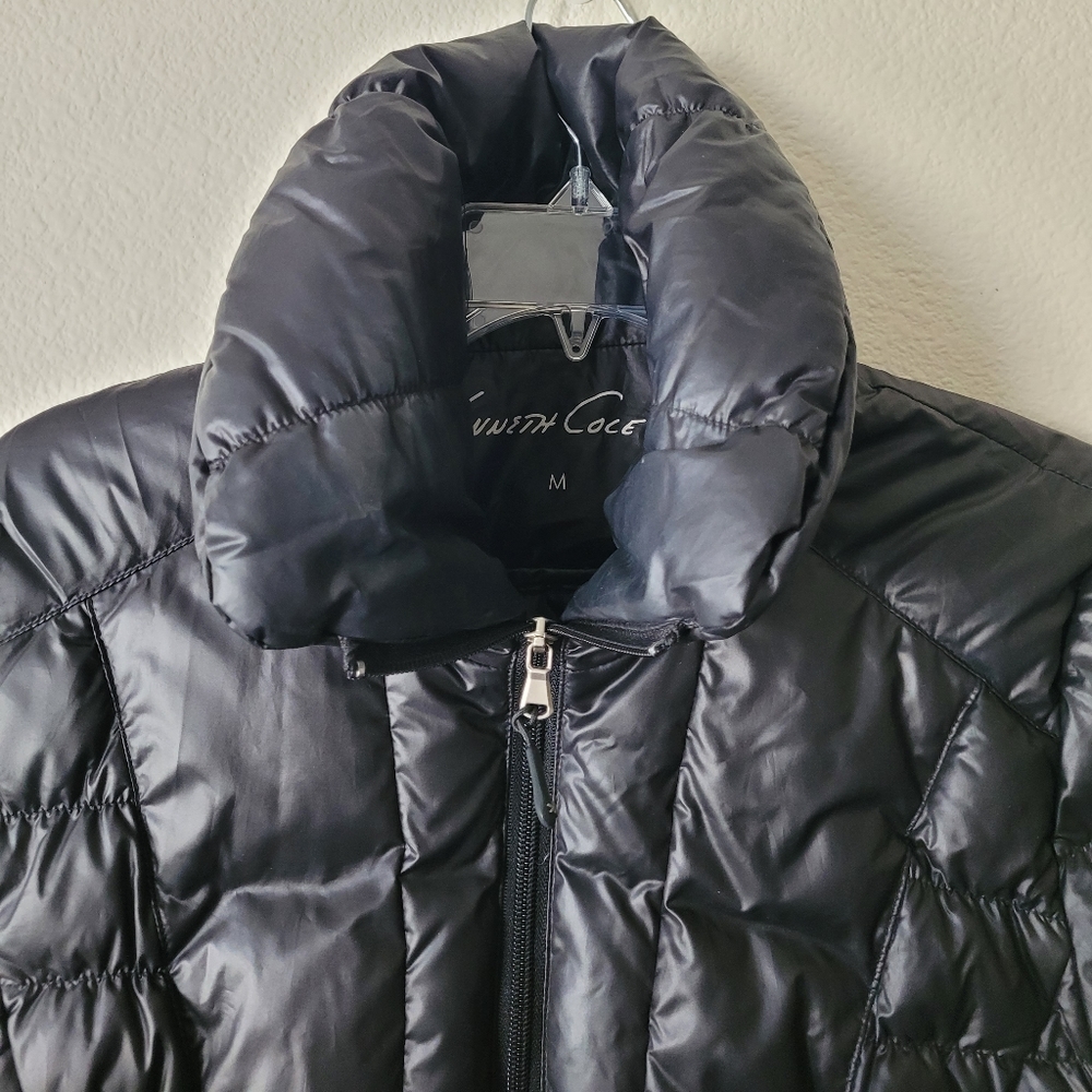 Kenneth Cole Reaction Down Jacket Black Puffy Coat - image 5